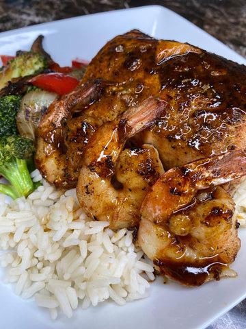 Spicy Teriyaki Salmon&Shrimp